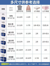 Large Capacity Moving Storage Bag for Quilts and Clothes, Thickened Woven Luggage Organizer