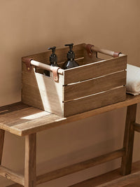 Vintage Solid Wood Storage Basket for Kitchen and Home Organization