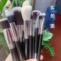 15-Piece Professional Makeup Brush Set with Soft Bristles for Face and Eyes