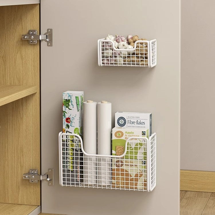 Over-the-Cabinet Door Storage Basket Organizer for Kitchen Pantry
