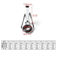 Anti-Tangle Fishing Rod Tip Guides with Top Ring for Lure, Sea, and Rock Fishing Rods