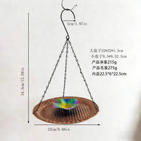 Hanging Iron Art Bird Feeder for Garden & Patio Decoration