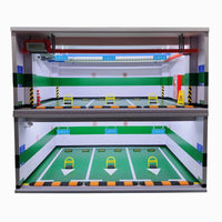Acrylic Display Case for 1:18 and 1:24 Scale Model Cars - Dustproof Underground Parking Garage Diorama