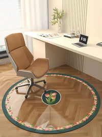PVC Transparent Chair Mat for Hardwood Floors and Carpets, Anti-Slip Office Chair Floor Protector