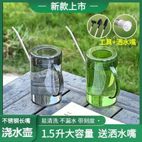 Large Capacity Stainless Steel Long Spout Watering Can for Indoor Outdoor Plants