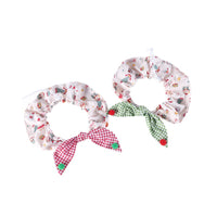 Pet Christmas Scarf Collar with Bow or Bandana
