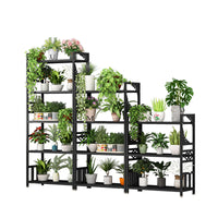 Multi-Tier Metal Plant Stand for Indoor Outdoor Balcony Garden