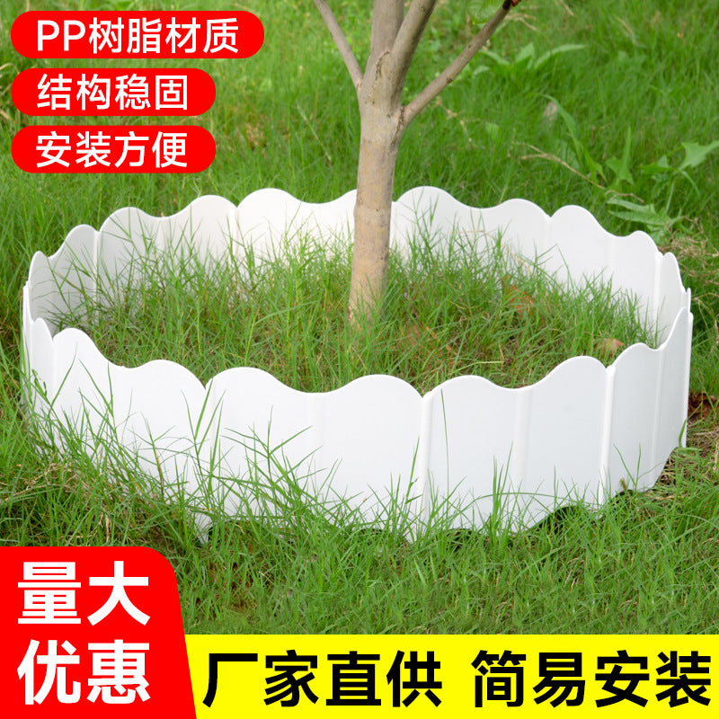 Garden Edging Fence Outdoor Flower Bed Plastic Border Landscape Decorative Panel