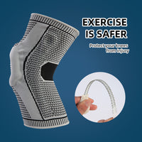Sports Spring Silicone Knee Brace for Running Cycling Dance Patella Protection
