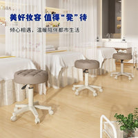 Swivel Adjustable Salon Stool with Wheels for Beauty, Hair, and Nail Salons