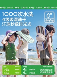 KK Tree Kids' UPF 50+ Sun Protection Hat with Neck Flap, Quick-Dry Visor for Boys & Girls