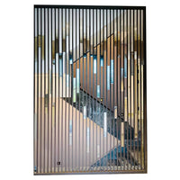 Luxury Stainless Steel Room Divider Screen for Living Room, Office, Hotel, and Staircase Partition