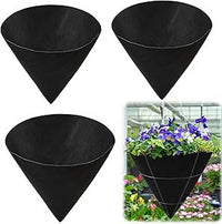 Felt Cone Hanging Planter Basket Liner, Non-Woven Plant Pot Replacement Liner for Outdoor Plants