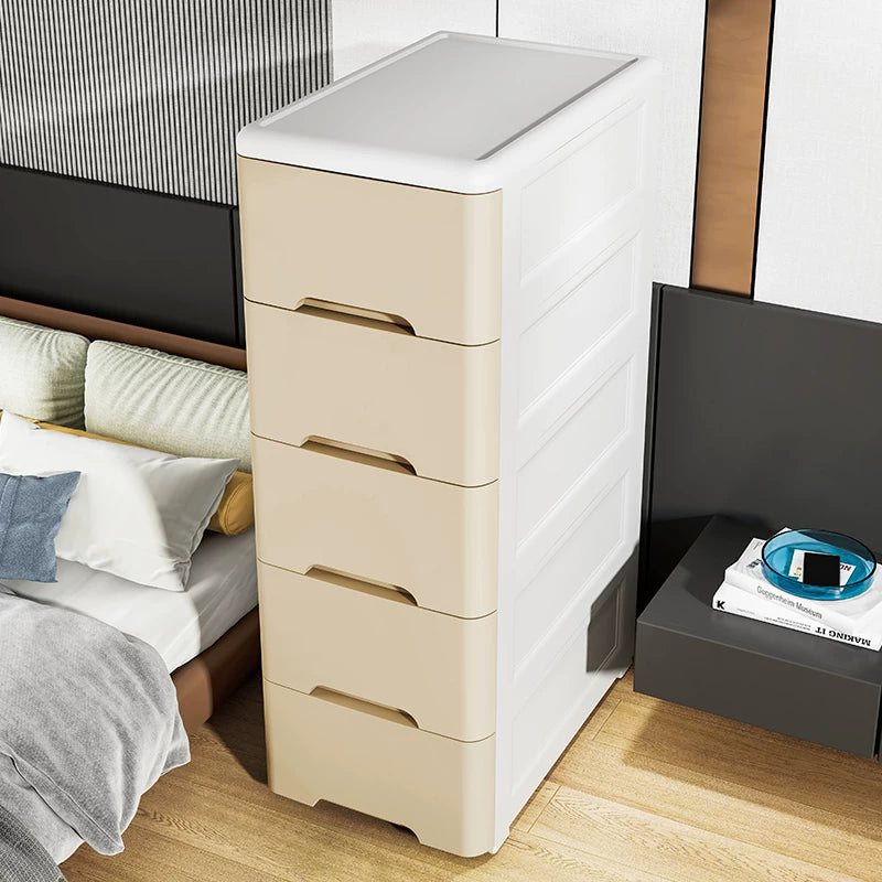 Slim Gap Storage Cabinet with Drawers for Bathroom Kitchen Bedroom