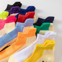 Unisex Cotton Anti-Slip Yoga Pilates Socks for Autumn/Winter - Sweat-Absorbent & Odor-Resistant