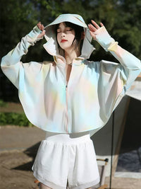 Women's Quick-Dry UV Protection Ice Silk Sun Protection Cape for Outdoor Summer