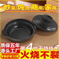 High-Temperature Resistant Clay Pot for Braised Chicken, Fish Head, and Rice Dishes