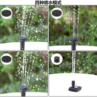 Solar-Powered Fountain with Ground Insert for Outdoor Garden and Landscape Decor