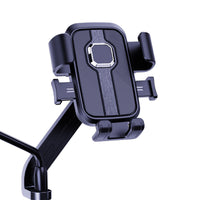 Universal Bicycle Motorcycle Phone Mount with Hook for Navigation and Delivery