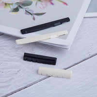 Acoustic Guitar Nut and Saddle Set - ABS Plastic Replacement Parts for Folk Guitars