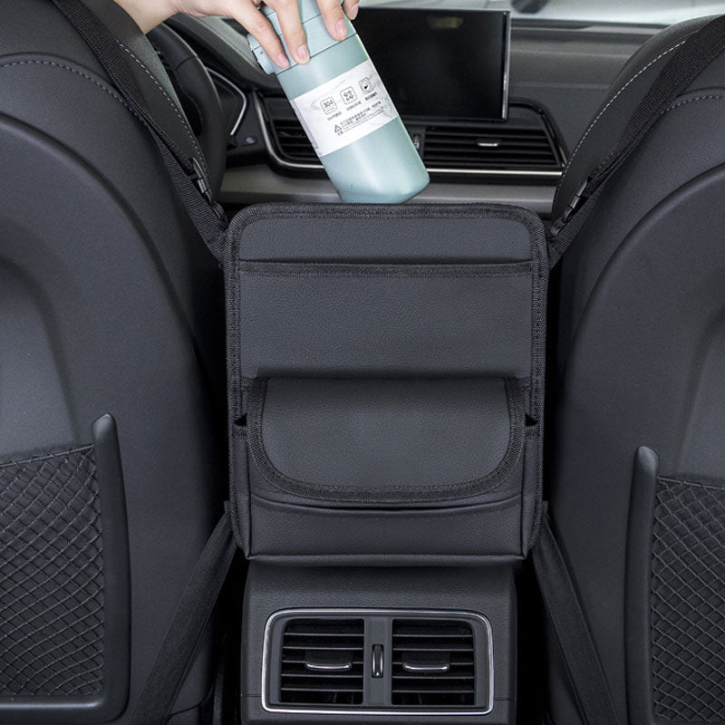 Car Seat Gap Organizer Mesh Net with Cup Holder for Backseat Storage