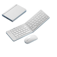 Foldable Bluetooth Wireless Keyboard and Mouse Combo for Multi-Device Laptops and Tablets