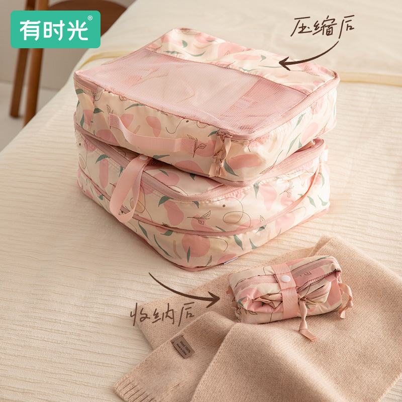 Travel Compression Packing Cubes for Clothes Underwear Dustproof Organizer