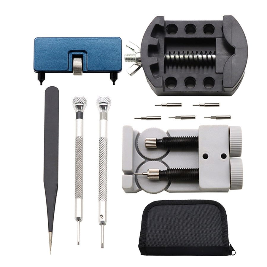 11-Piece Watch Repair Tool Kit for Battery Replacement and Band Adjustment