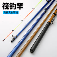 Fiberglass Raft Fishing Rod with Soft Tail Tip for Shore Casting