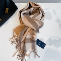 Australian Merino Wool Plaid Scarf for Men and Women, Classic British Style, Warm Winter Neckwear
