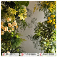 Greenery Gold Artificial Rose Hydrangea Peony Arch Flowers for Wedding & Event Decor