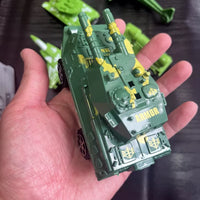 Military Vehicle and Soldier Playset for Kids - Tanks, Planes, and Artillery Models