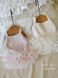 Pet Princess Dress for Cats and Small Dogs - Summer Wedding Floral Ballet Tutu Skirt