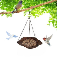 Durable Metal Hanging Bird Feeder for Outdoor Garden and Yard Decoration