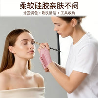 Silicone Multifunctional Makeup Tool Mat Palette Brush Cleaner