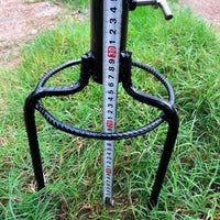 Universal Beach Umbrella Ground Spike Stand for Fishing and Stalls, Reinforced Steel