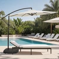 Outdoor Patio Umbrella with UV Protection and Waterproof Fabric for Cafe Balcony