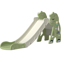 Kids Indoor Outdoor Foldable Slide with Ladder, Toddler Play Slide Toy for Home and Kindergarten