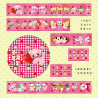 A Meng Original Strawberry Fruit Doll Washi Tape Vintage Style