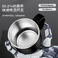 316 Stainless Steel Insulated Mug with Tea Infuser, Large Capacity Portable Car Travel Flask for Men