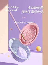 Allsmile Silicone Makeup Brush Cleaner Mat and Bowl Set