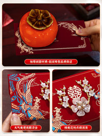 Wedding Red Envelopes for Gifting, Velvet/Hot Stamped Lucky Money Packets for Special Occasions