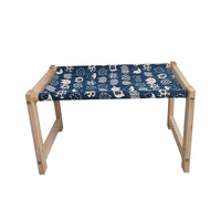 Wooden Cat Bed with Removable Washable Cushion, Indoor Elevated Pet Hammock for Cats