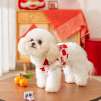 Pet Chinese New Year Tang Suit Padded Cotton Coat for Small Dogs & Cats