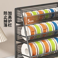 Iron Art Ribbon Storage Rack for Flower Shops and Craft Displays