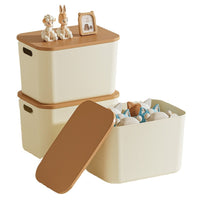 Drawer-Style Storage Box with Lid for Home Organization