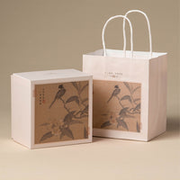 Pipa Tea Set Gift Box with Handle Bag for Cups, Bowls, and Pots