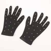 Figure Skating Performance Gloves for Kids and Adults with Rhinestones