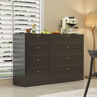 Modern Minimalist Metal 5-Drawer Chest for Bedroom and Living Room Storage