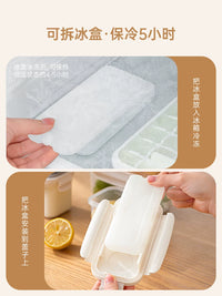 Portable Insulated Lunch Box with Ice Pack for Outdoor Picnics and Food Storage